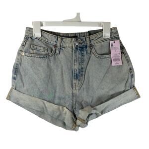 Wild Fable Women's Denim Mom Shorts, Stonewash Blue, Size 4/27, NWT